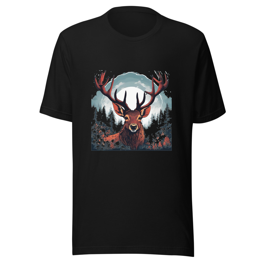 Black T-Shirt with print art