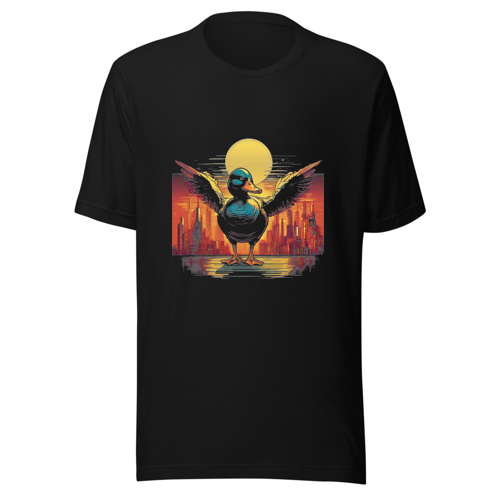 Black T-Shirt with print art