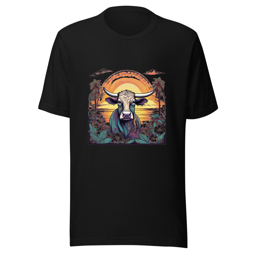 Black T-Shirt with print art