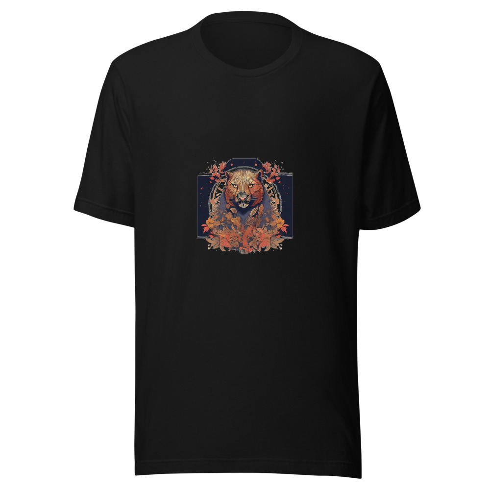 Black T-Shirt with print art
