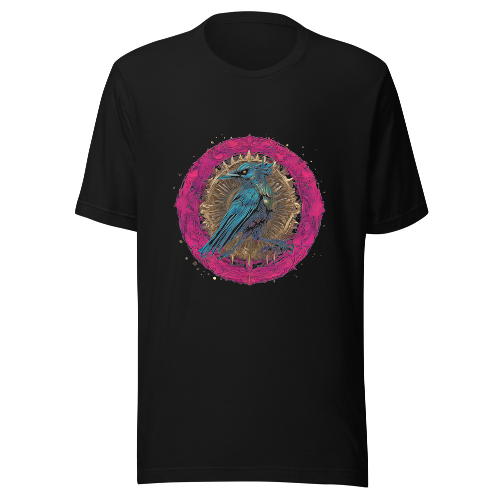Black T-Shirt with print art
