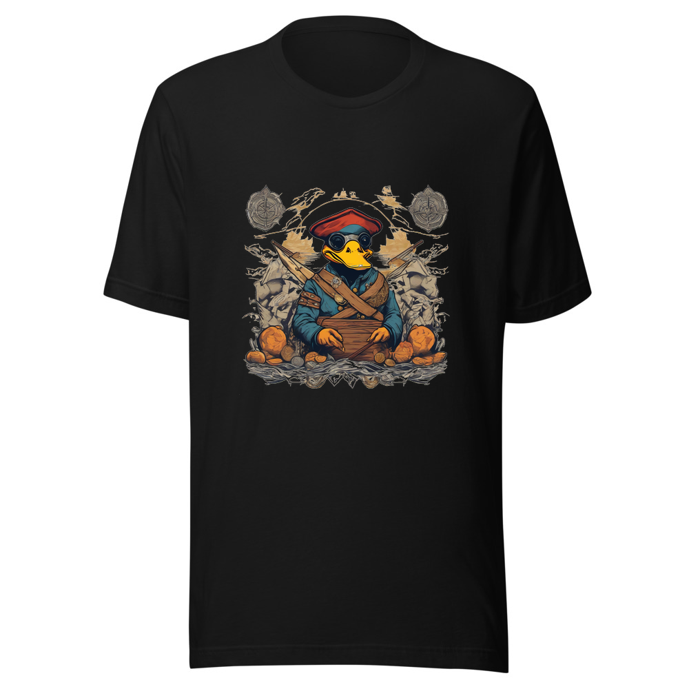 Black T-Shirt with print art
