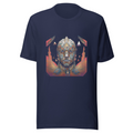 Navy T-Shirt with print art