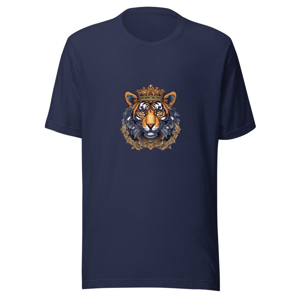 Navy T-Shirt with print art