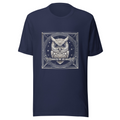 Navy T-Shirt with print art