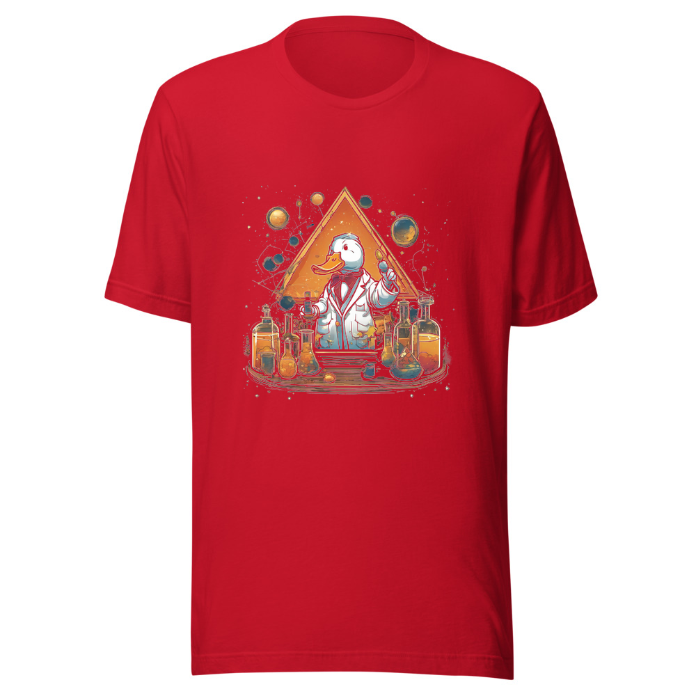 Red T-Shirt with print art