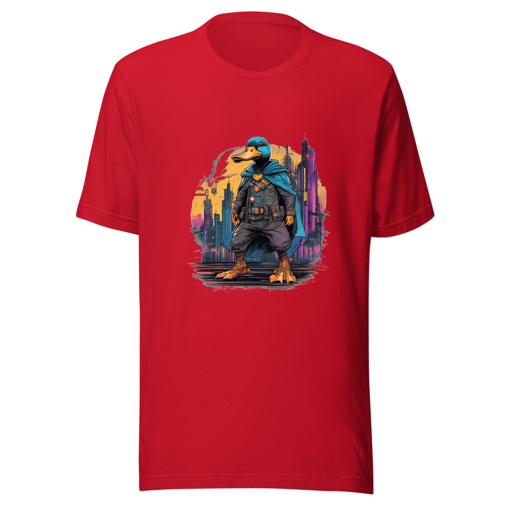 Red T-Shirt with print art