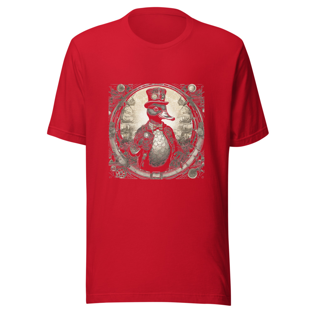 Red T-Shirt with print art