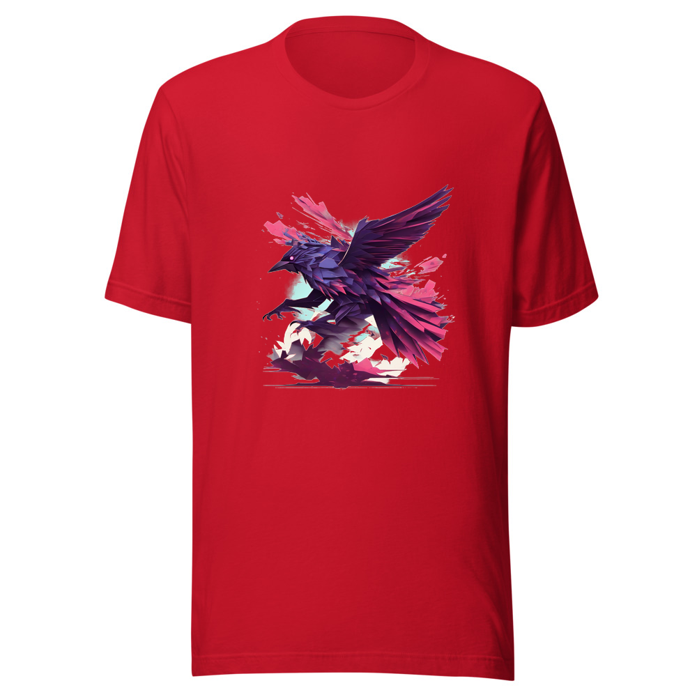 Red T-Shirt with print art