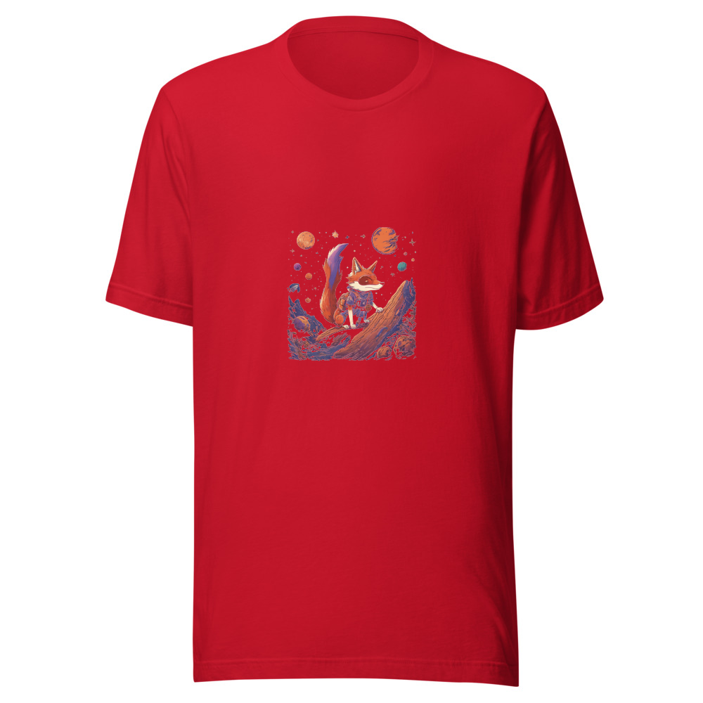 Red T-Shirt with print art