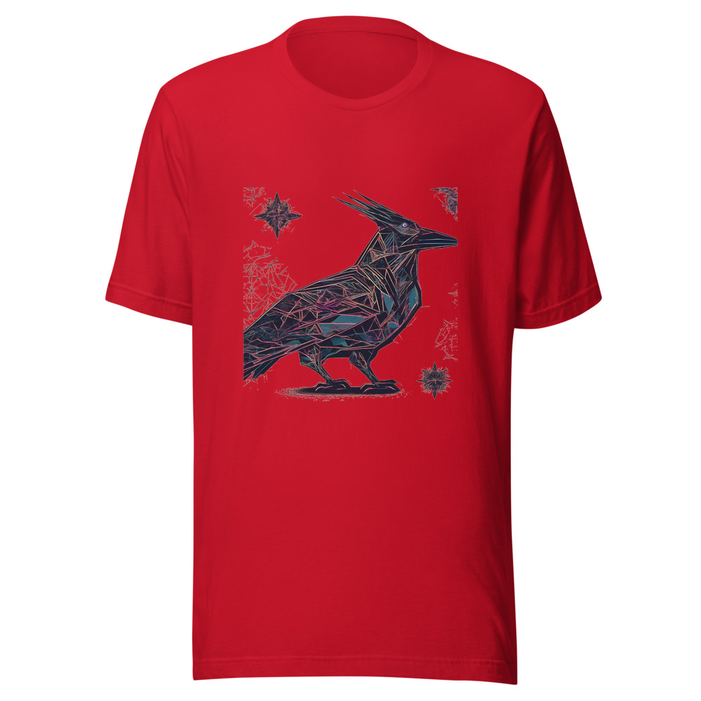 Red T-Shirt with print art