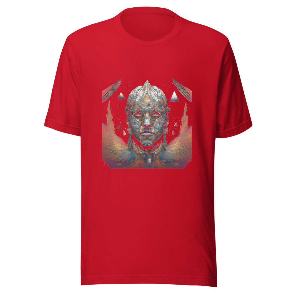 Red T-Shirt with print art