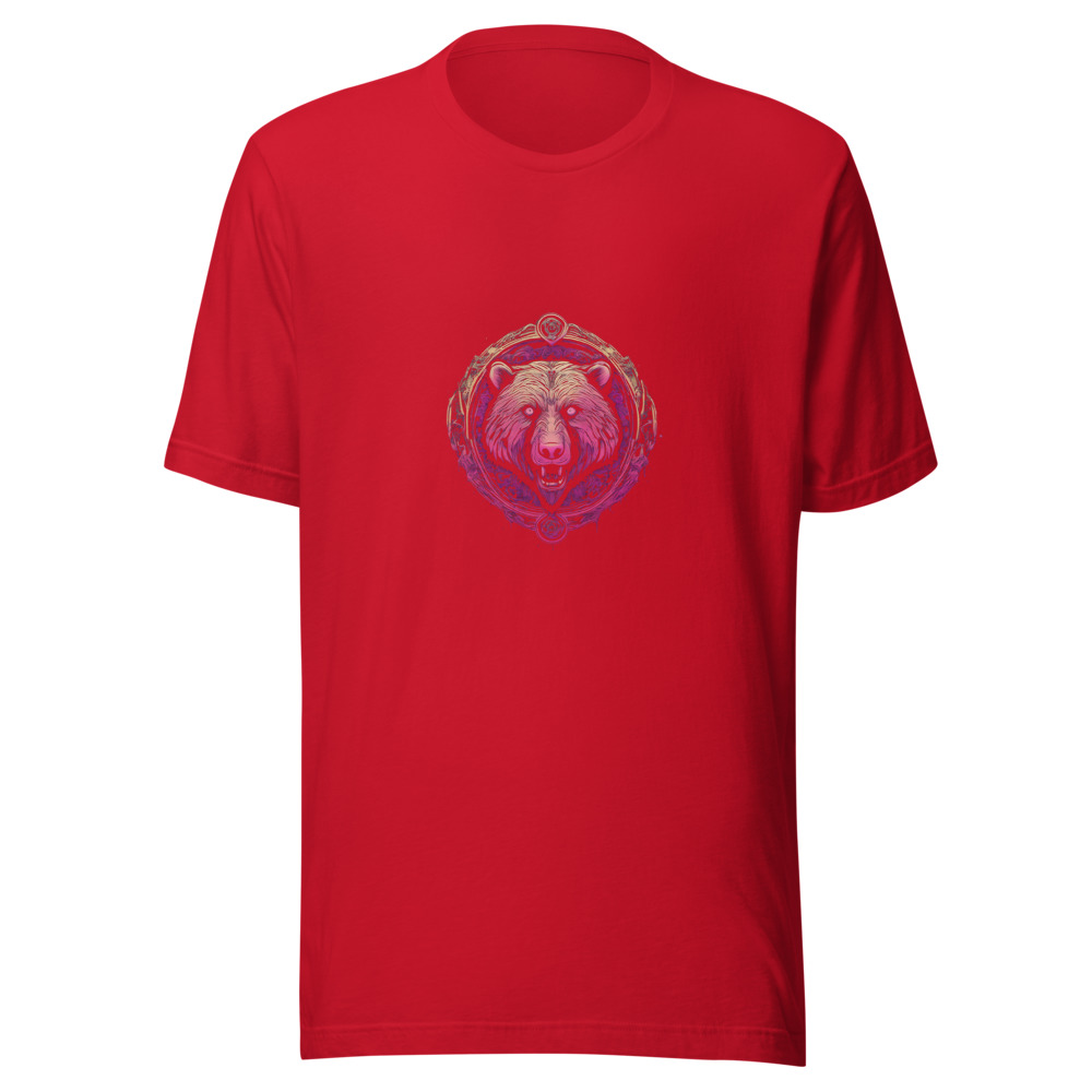 Red T-Shirt with print art