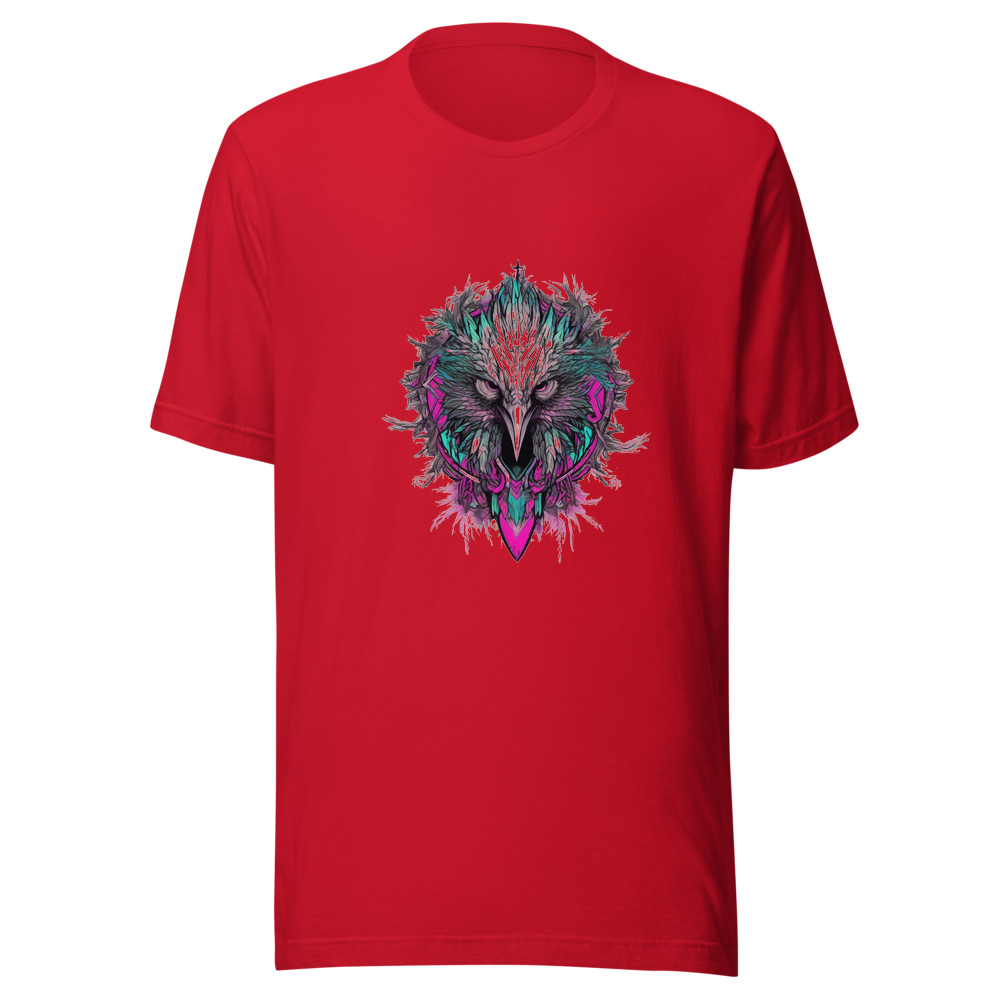 Red T-Shirt with print art
