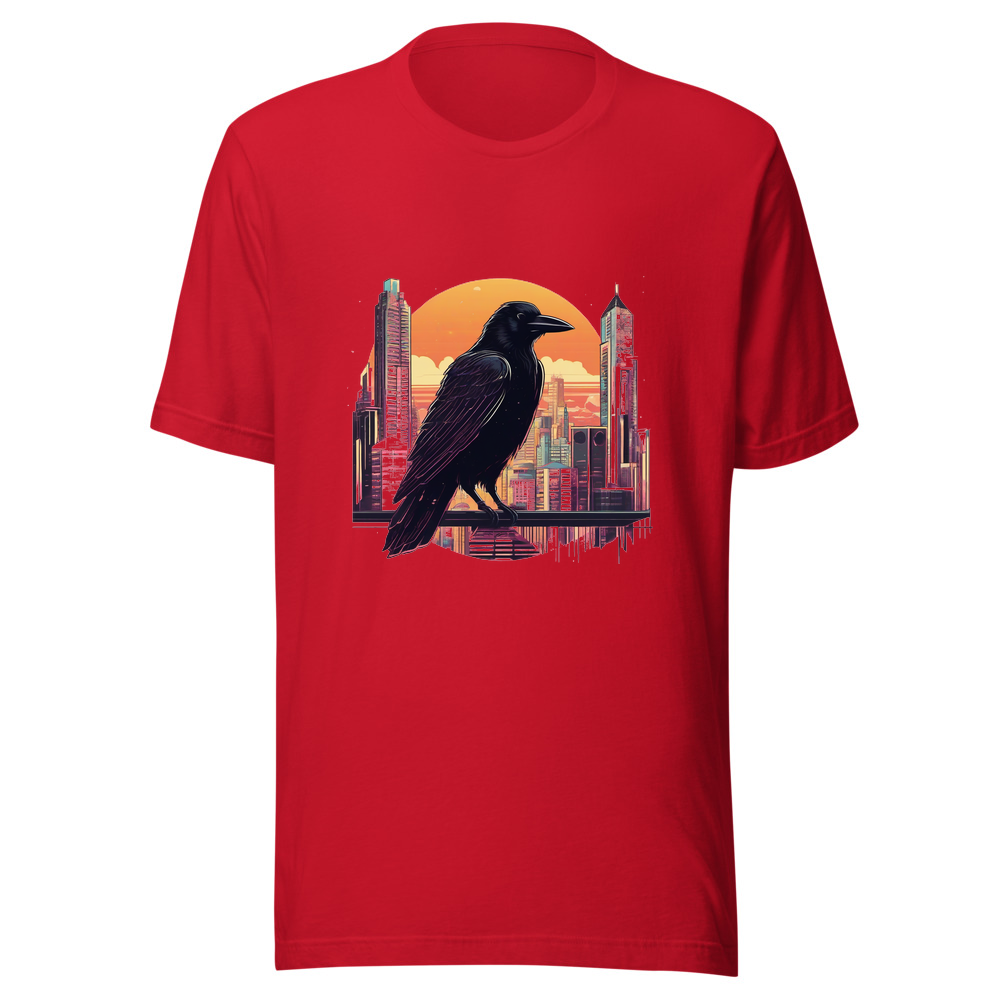 Red T-Shirt with print art