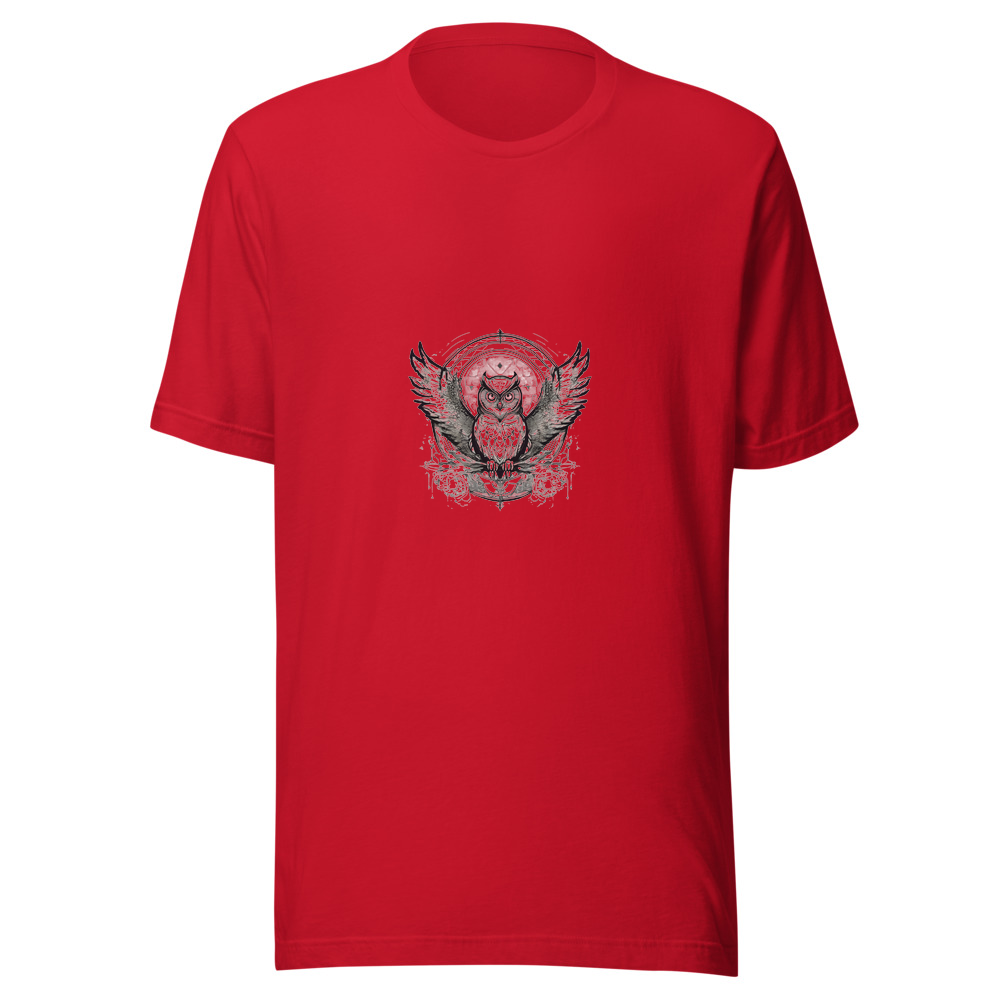 Red T-Shirt with print art