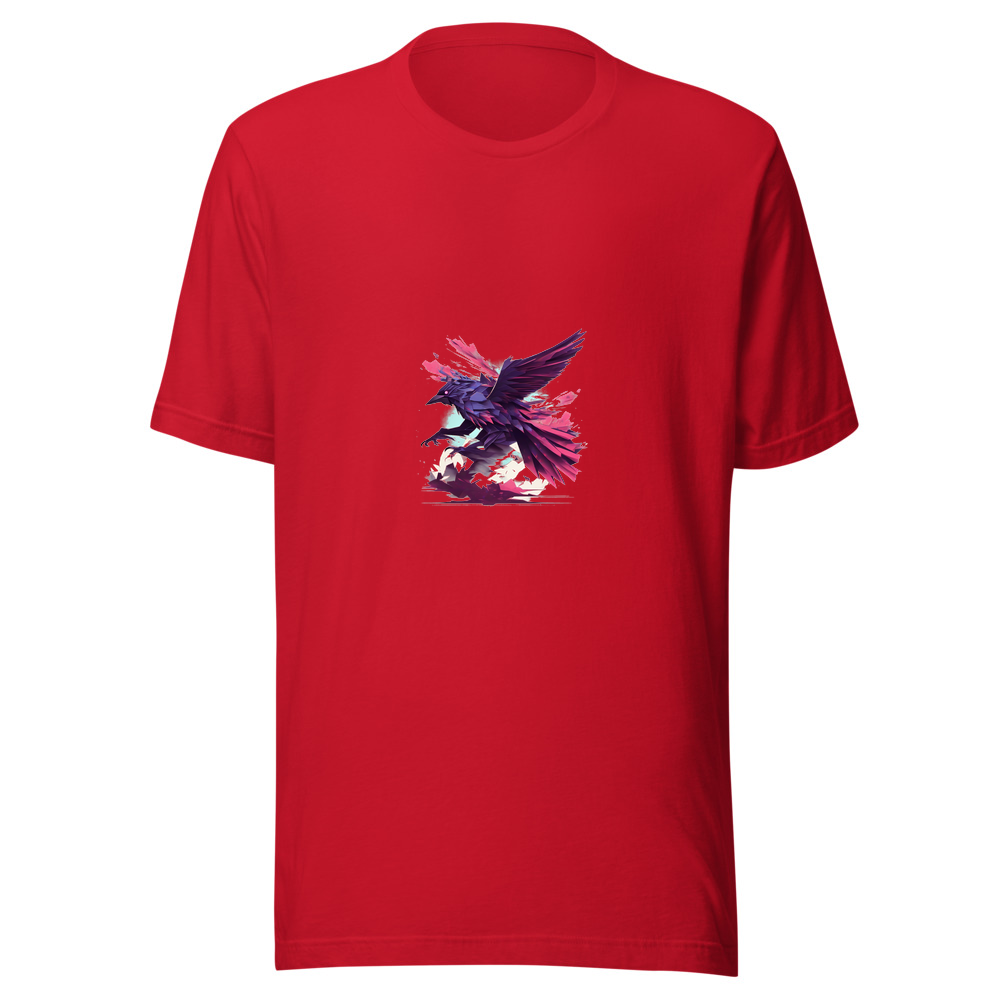 Red T-Shirt with print art