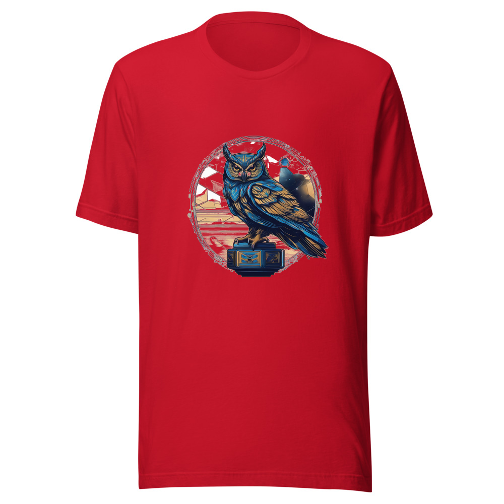 Red T-Shirt with print art