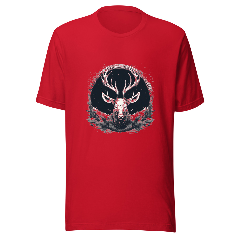 Red T-Shirt with print art