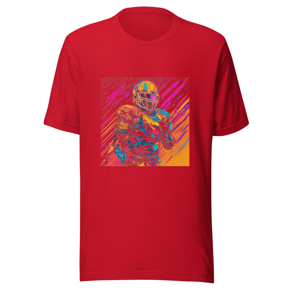 Red T-Shirt with print art