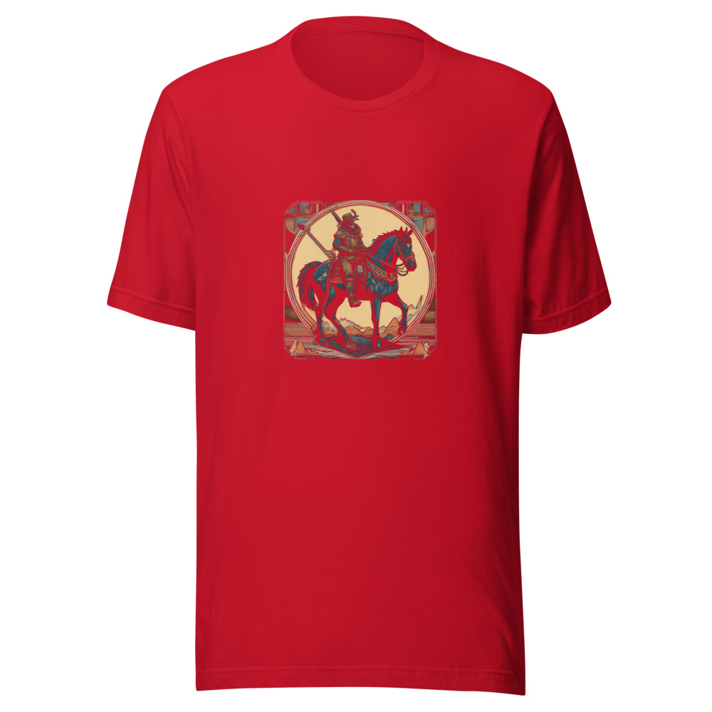Red T-Shirt with print art