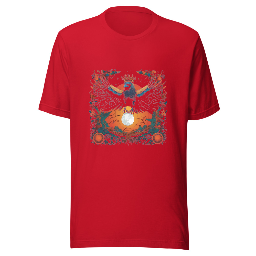 Red T-Shirt with print art