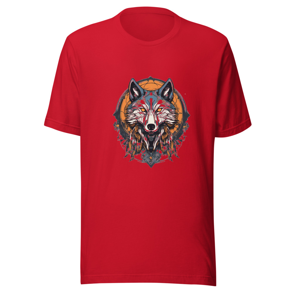Red T-Shirt with print art