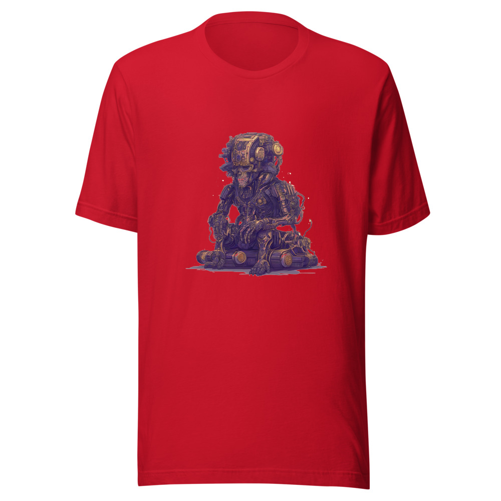 Red T-Shirt with print art