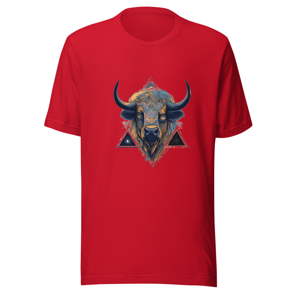 Red T-Shirt with print art