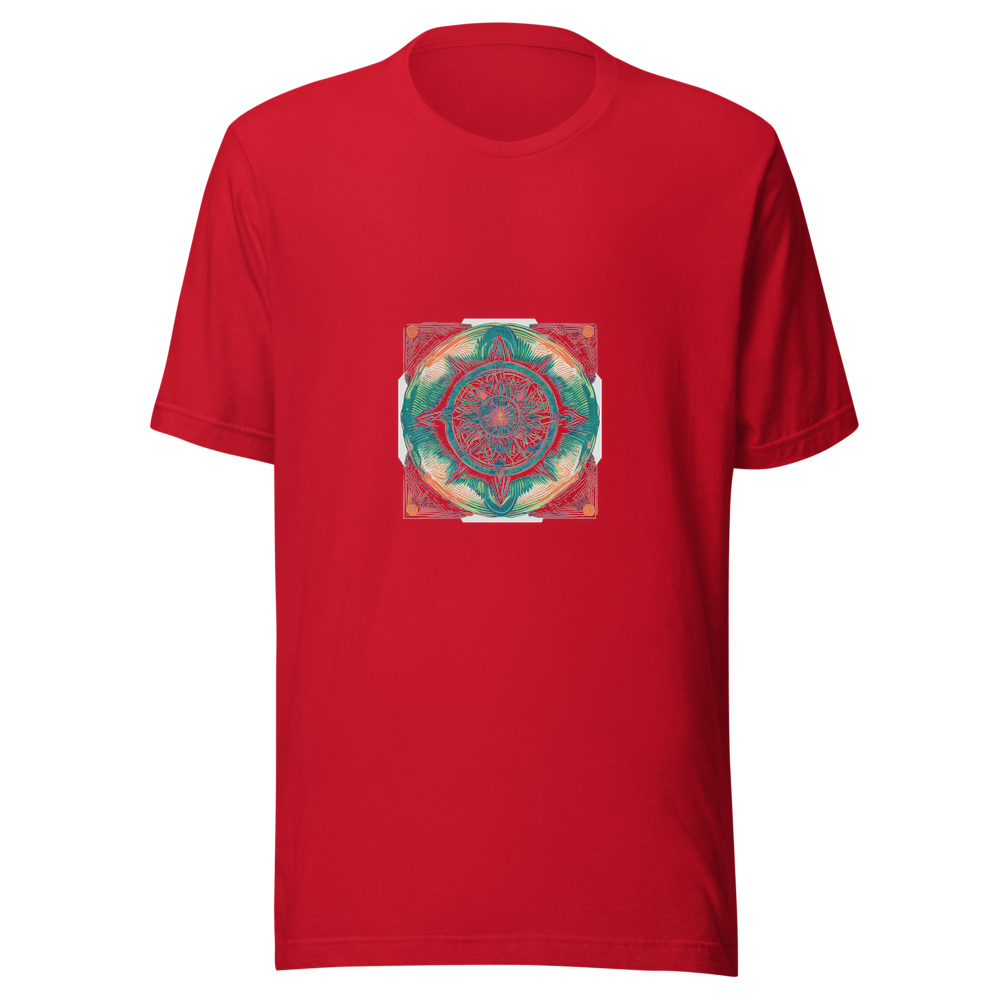 Red T-Shirt with print art