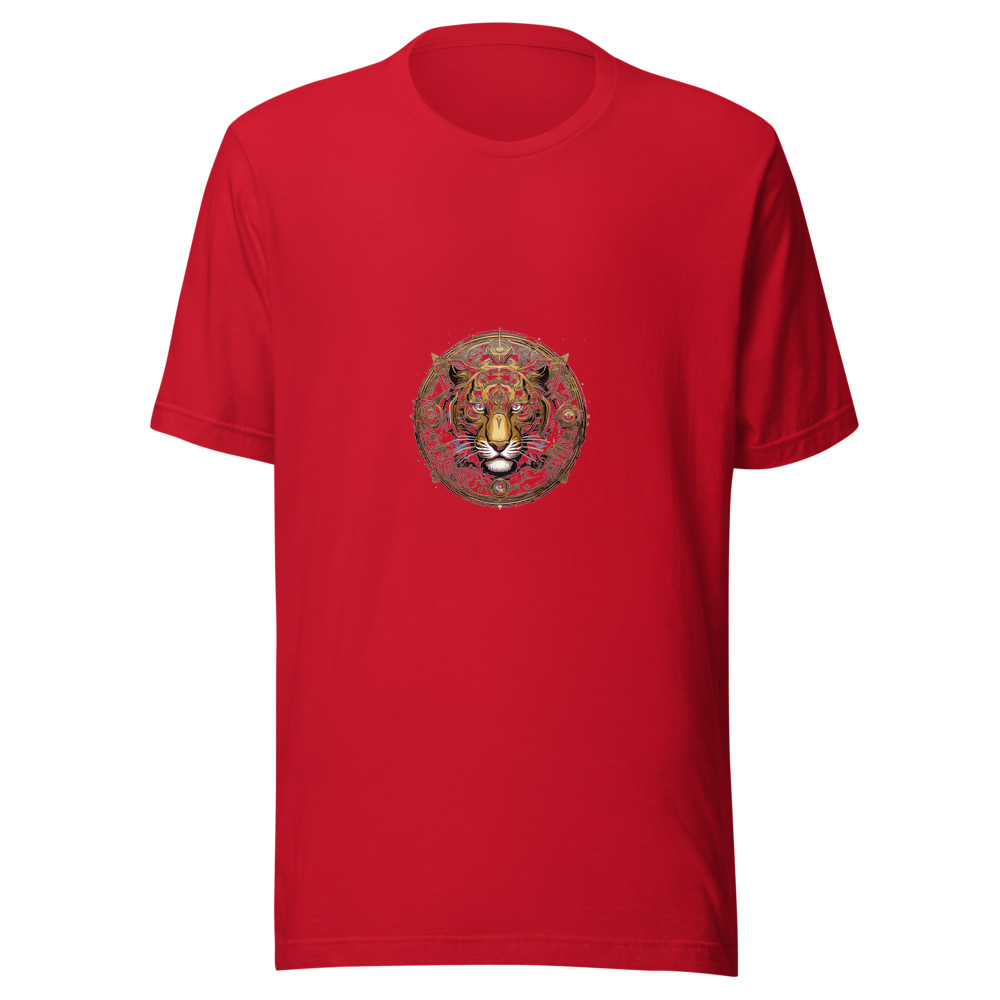 Red T-Shirt with print art