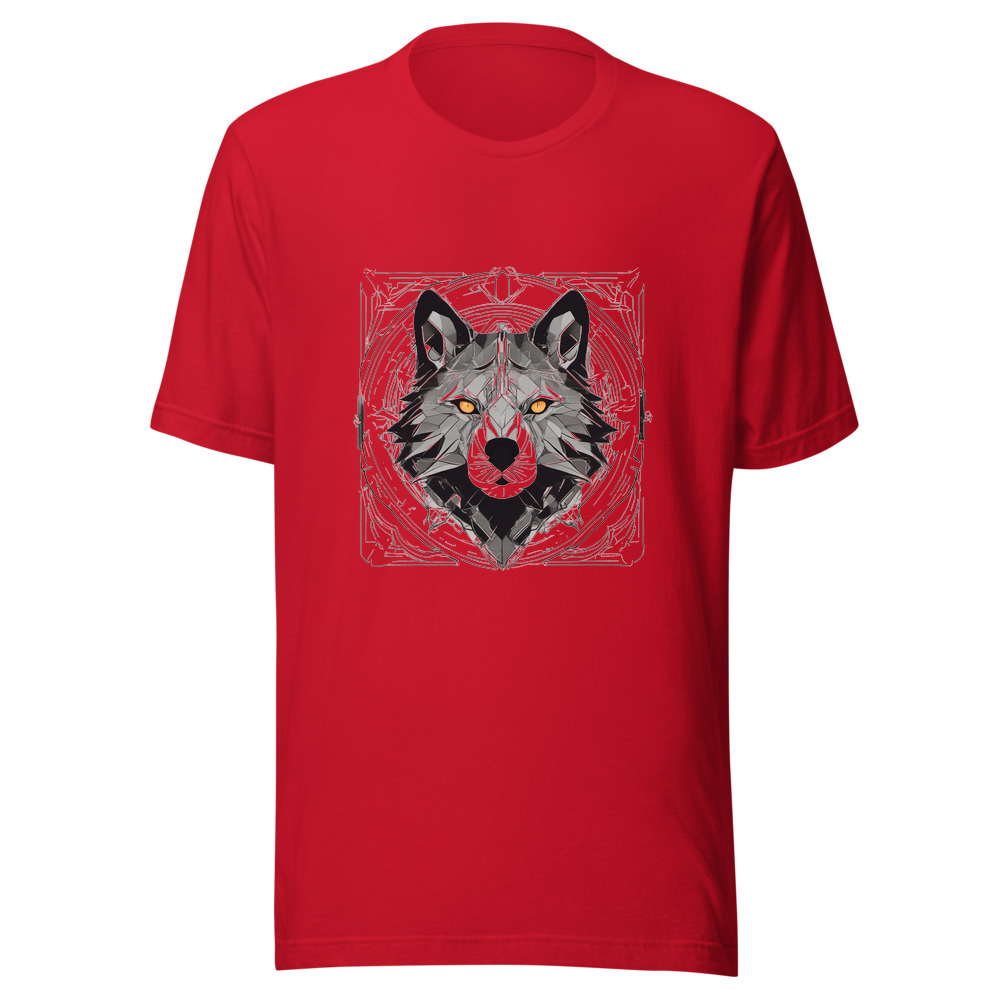 Red T-Shirt with print art