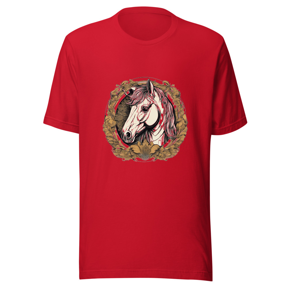 Red T-Shirt with print art