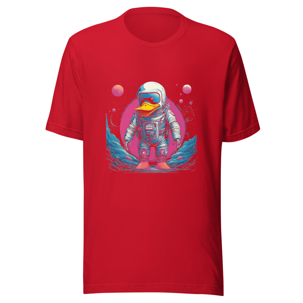 Red T-Shirt with print art