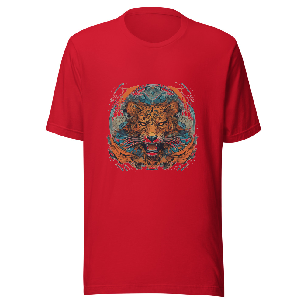 Red T-Shirt with print art