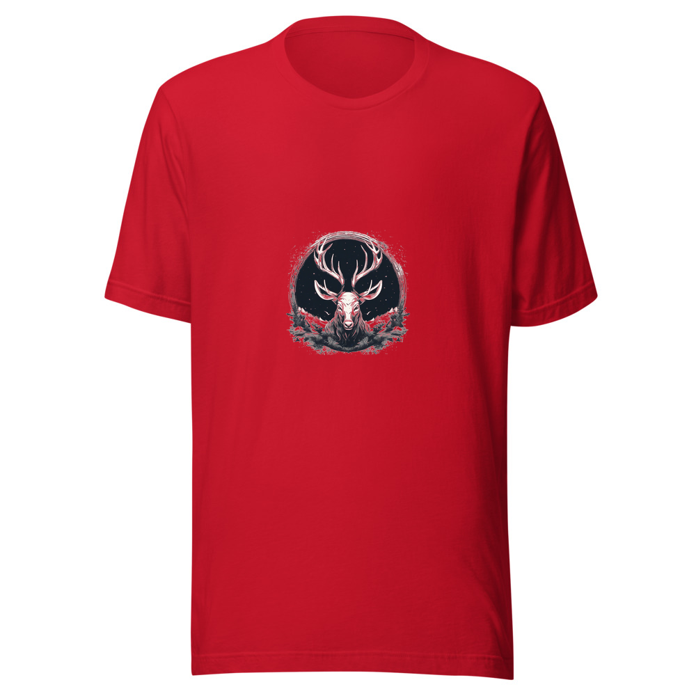 Red T-Shirt with print art