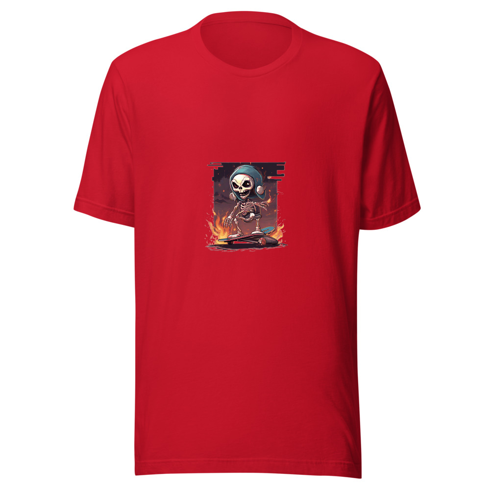 Red T-Shirt with print art