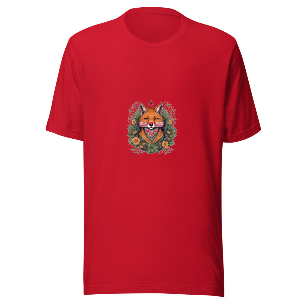 Red T-Shirt with print art