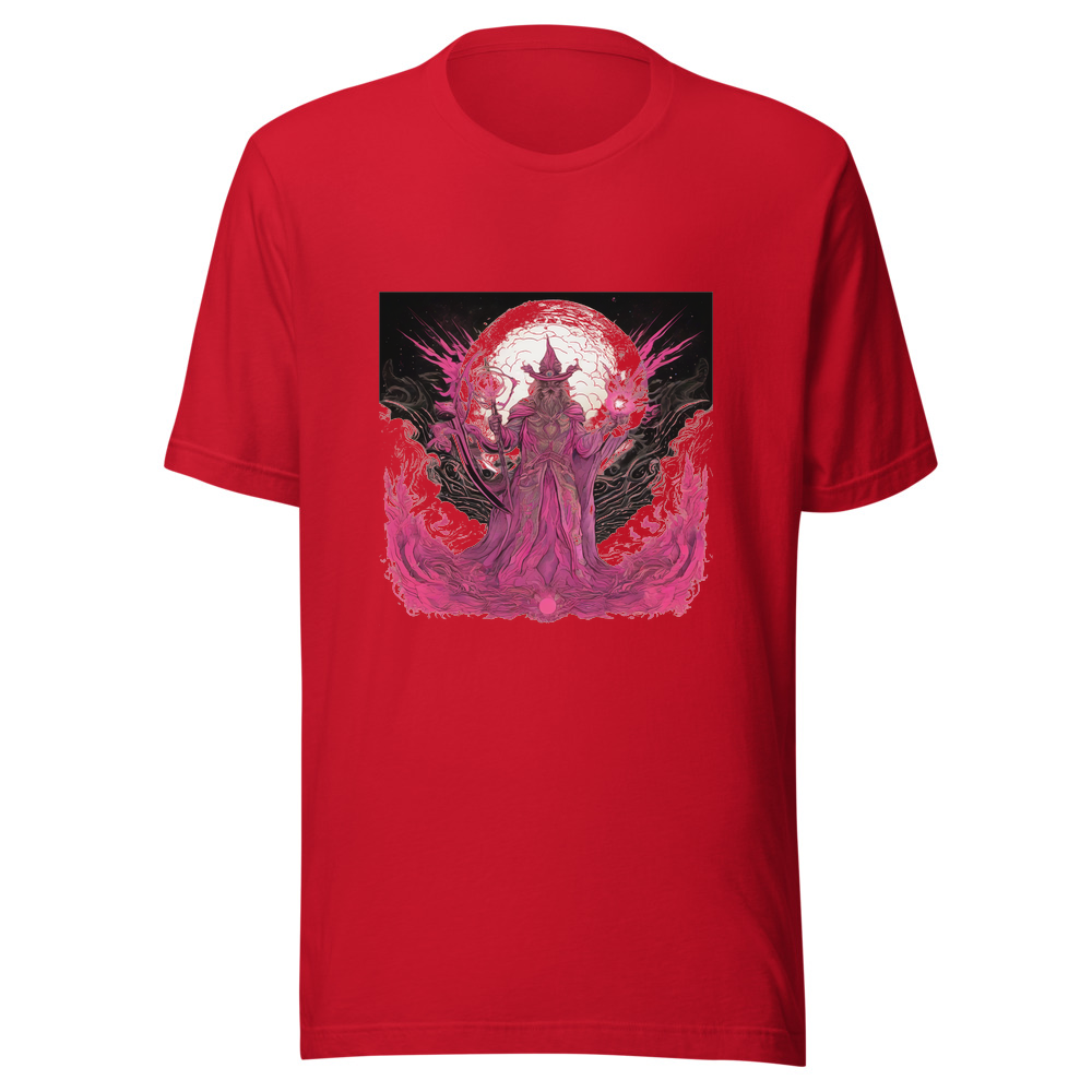 Red T-Shirt with print art