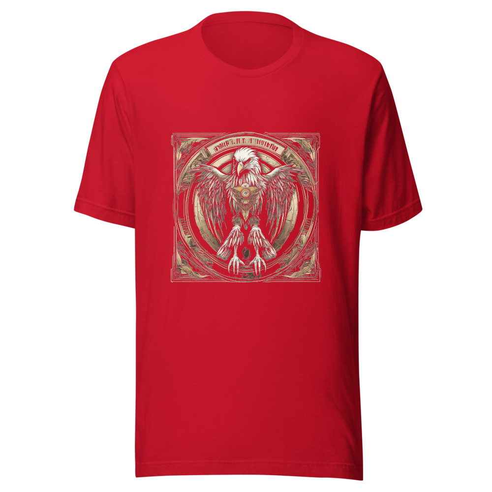 Red T-Shirt with print art
