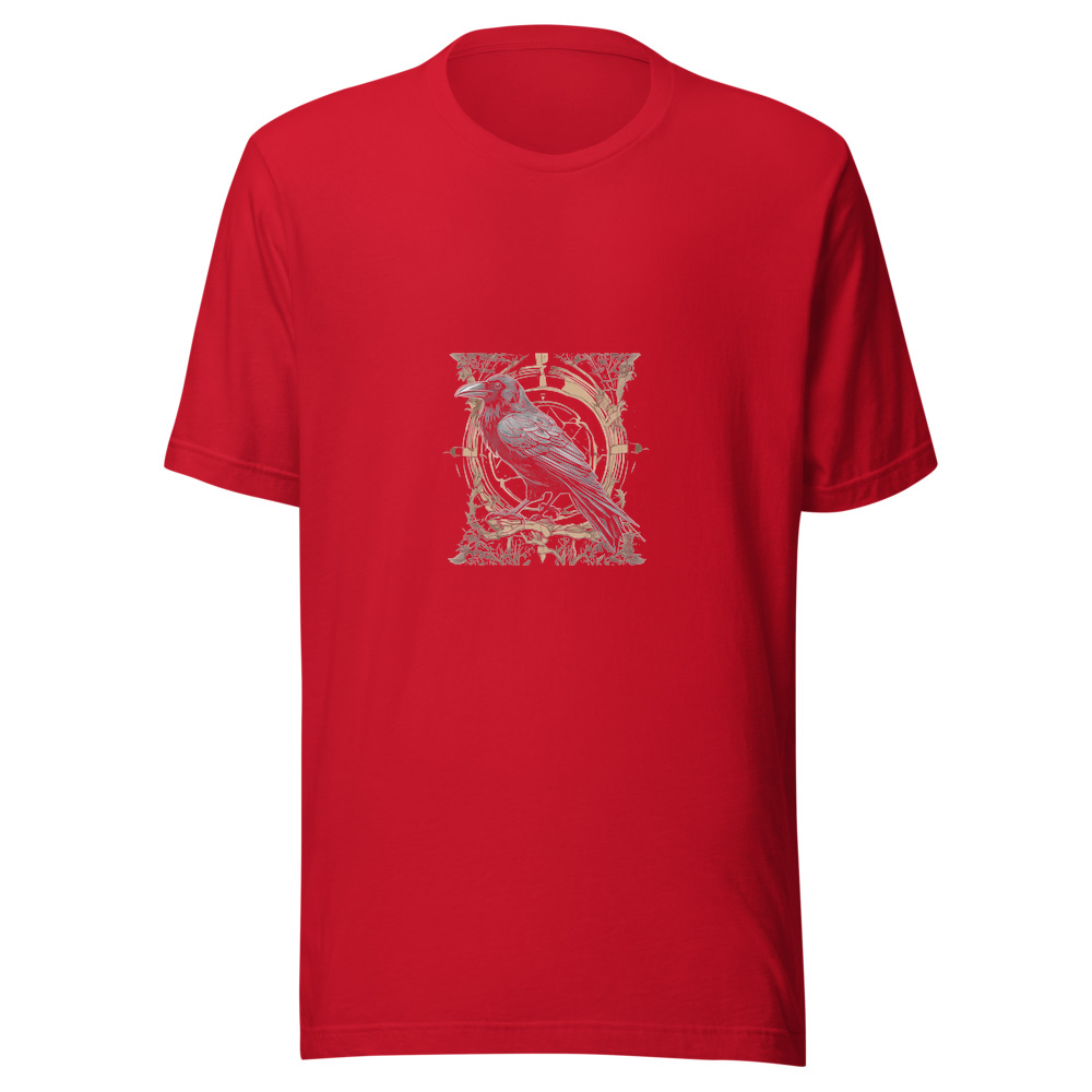 Red T-Shirt with print art