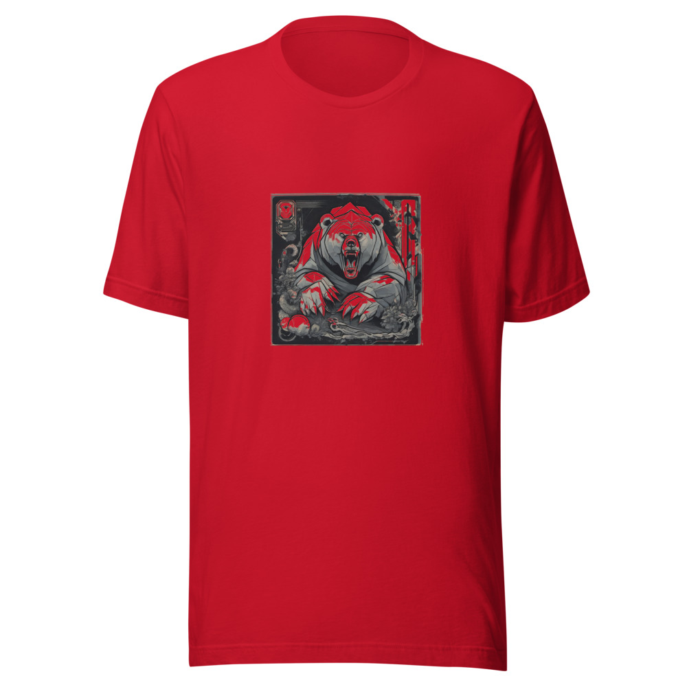 Red T-Shirt with print art