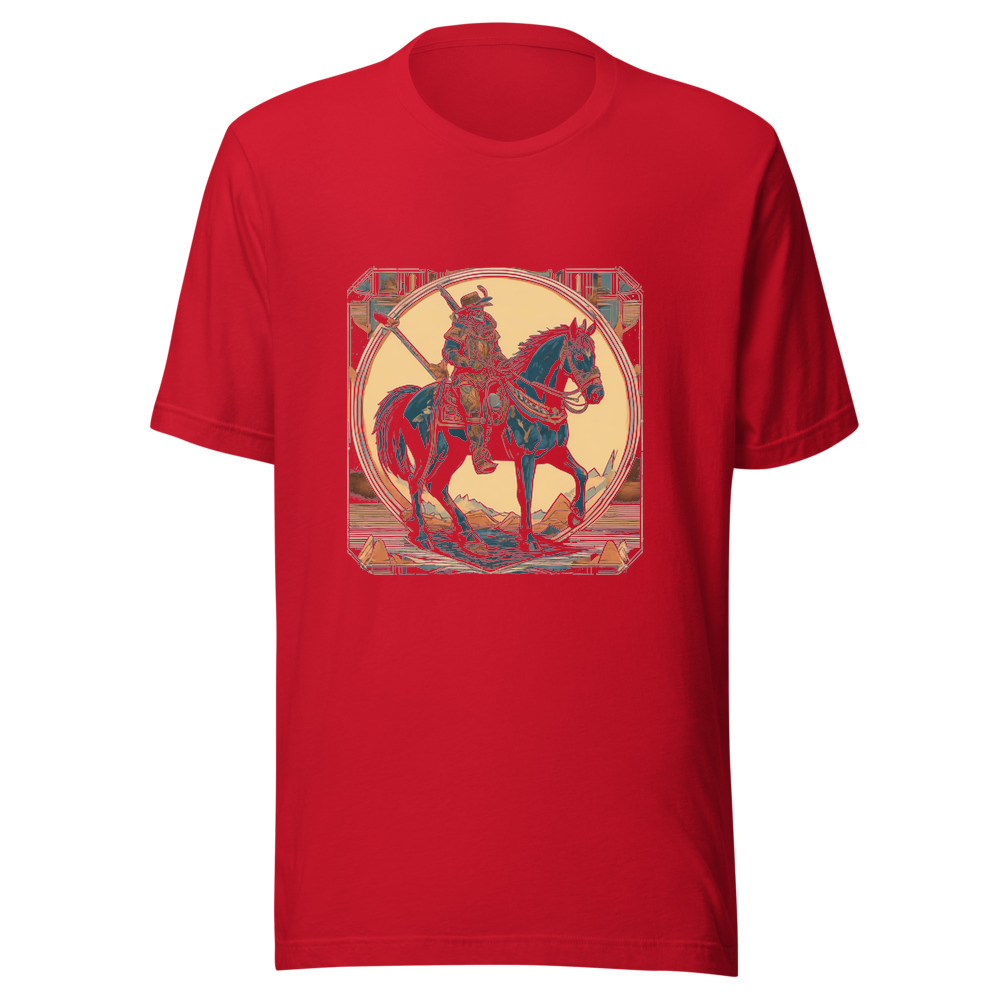 Red T-Shirt with print art