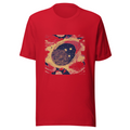 Red T-Shirt with print art