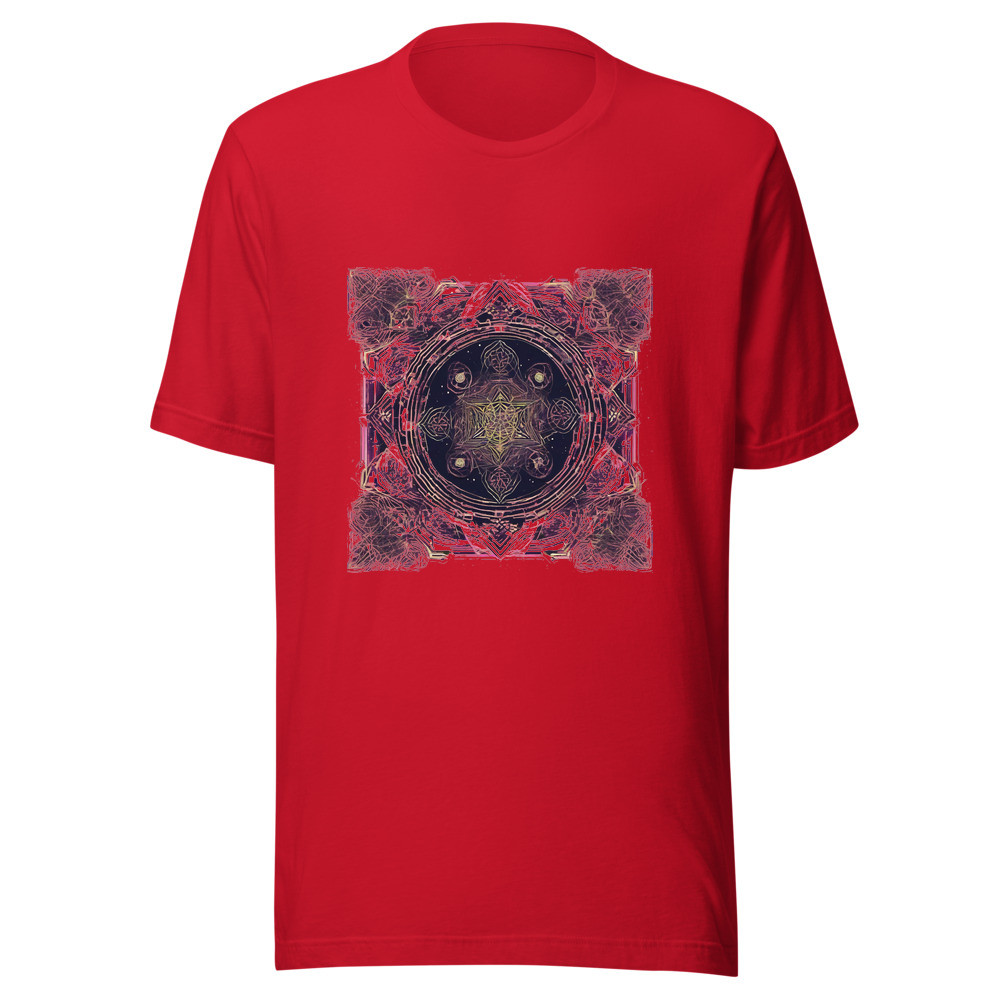 Red T-Shirt with print art