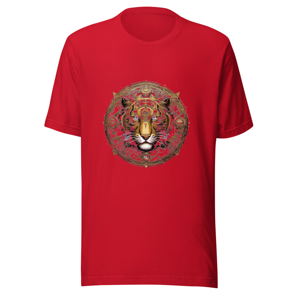 Red T-Shirt with print art
