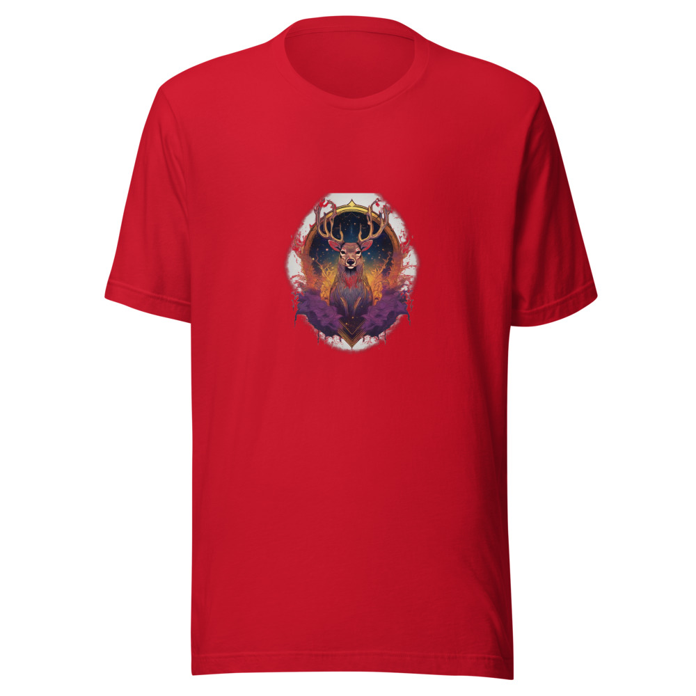 Red T-Shirt with print art