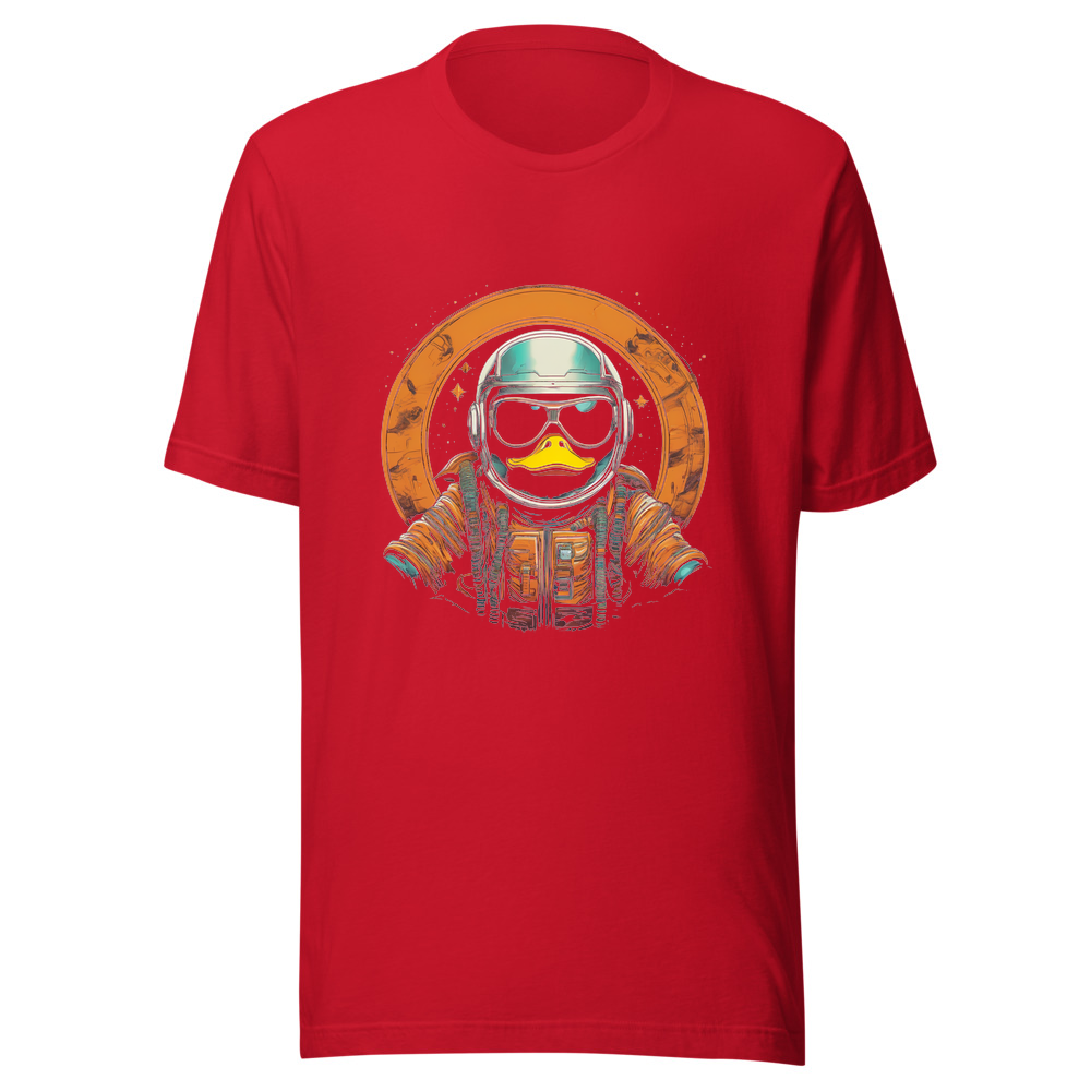 Red T-Shirt with print art