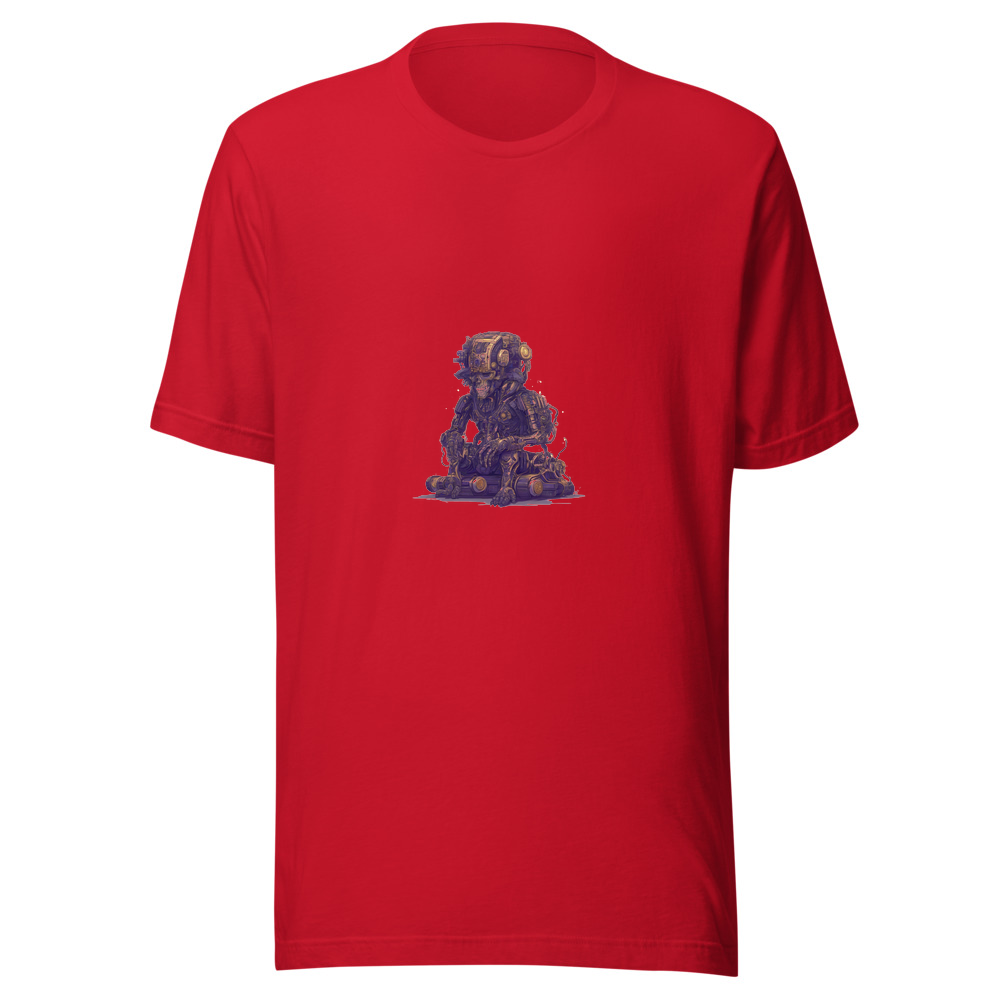 Red T-Shirt with print art