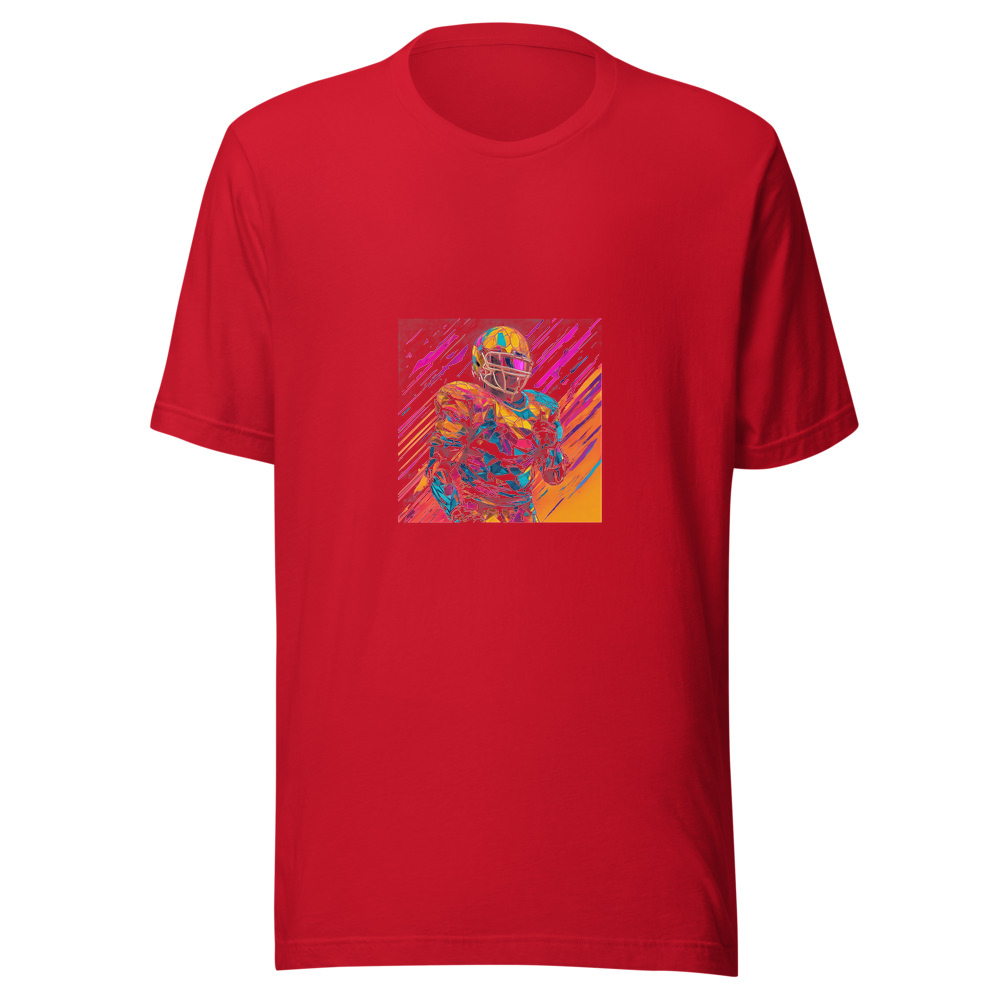 Red T-Shirt with print art
